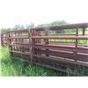 Image 8 : (7) 30ft 5 Bar Self Standing Corral Panels (1) with 12ft Swing Gate 