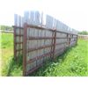 Image 8 : (3) 30ft 5 Bar Metal Self Standing Panels with Wind Break 