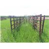 Image 8 : (4) 30ft 5 Bar Metal Self Standing Corral Panels
