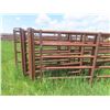Image 2 : (4) 30ft Metal 5 Bar Self Standing Corral Panels (3) with 