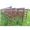 Image 8 : (7) 30ft Metal 5 Bar Self Standing Corral Panels (1) 14ft 