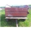 Image 2 : International McCormick 4 Wheel Grain Wagon Box and Hoist,  Box Measures 26'' H x 72'' Wide, 12ft Lo