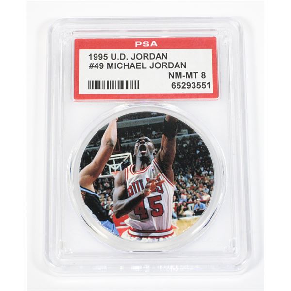 1995 U.D. JORDAN PSA 8 UPPER DECK #49 MICHAEL