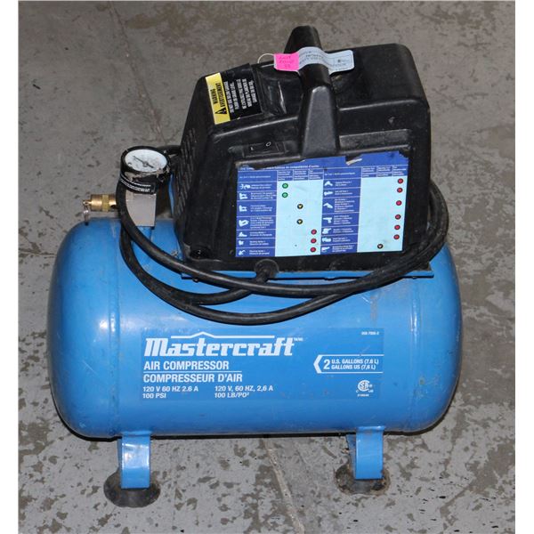 MASTERCRAFT 2 GALLON AIR COMPRESSOR