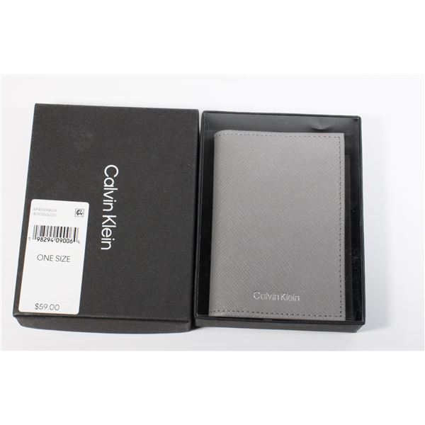 CALVIN KLEIN UNISEX REFINED SAFFIANO COMPACT