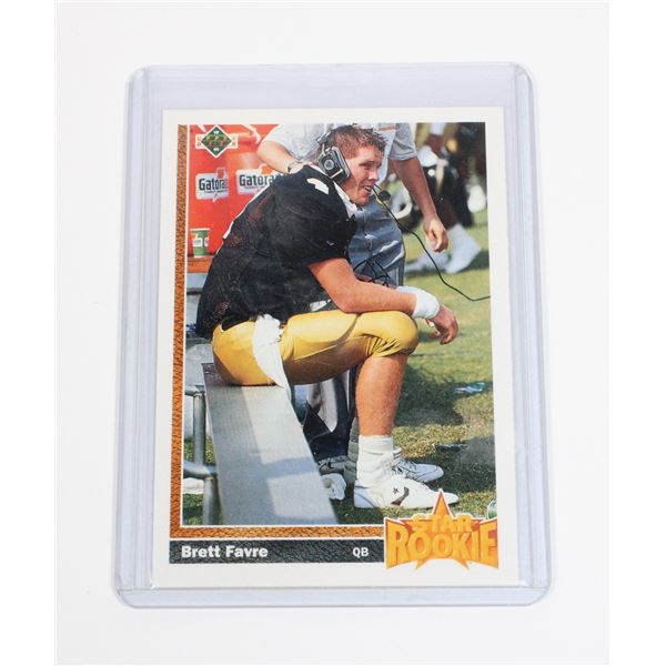 BRETT FAVRE 1991 UPPER DECK #13 ATLANTA FALCONS