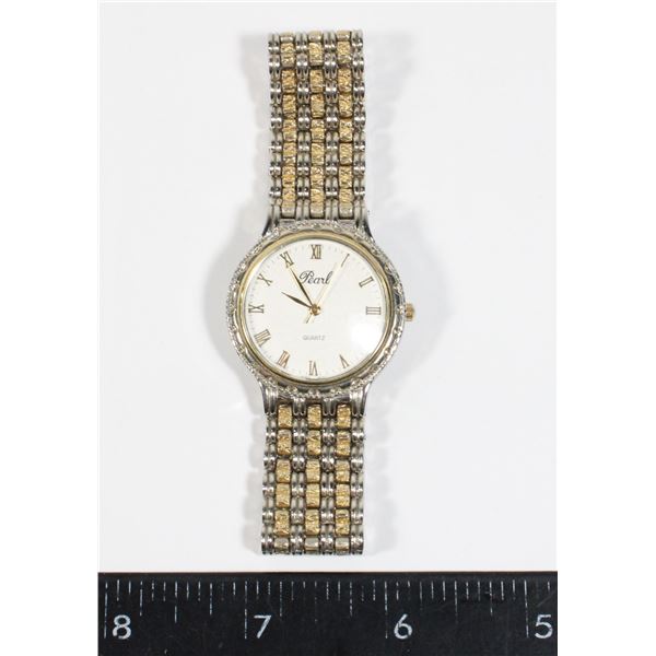 "PEARL" BRAND QUARTZ WATCH, NOT WORKING