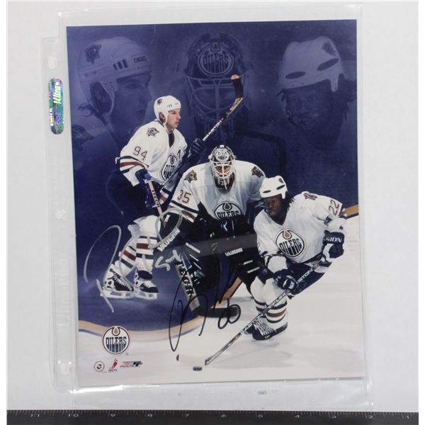 EDMONTON OILERS RYAN SMYTH AND TOMMY SALO