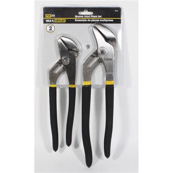 NEW GROOVE JOINT PLIERS SET 2 PC