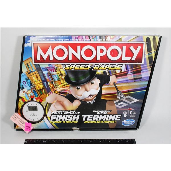 HASBRO GAMING MONOPOLY SPEED RAPIDE