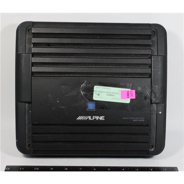 ALPINE VPOWER MONO POWER AMP MRP-M500