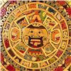 Image 2 : *UNCLAIMED* AZTEC MAYAN MOSAIC WOOD CALENDAR