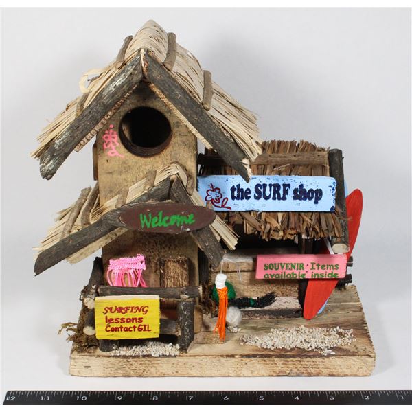 NEW ITEM # 39556 SURF SHOP BIRD HOUSE/ FEEDER