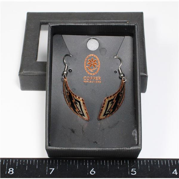 COPPER REFLECTIONS EARRINGS
