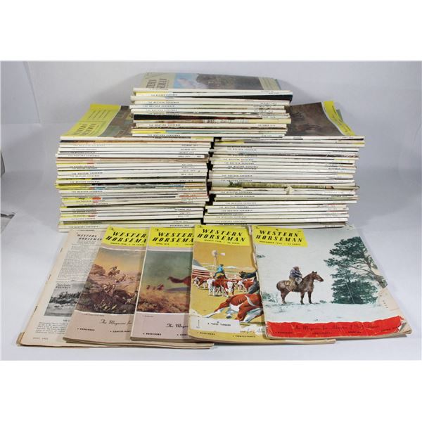 TWO BOXES OF WESTERN HORSEMAN VINTAGE MAGAZINES
