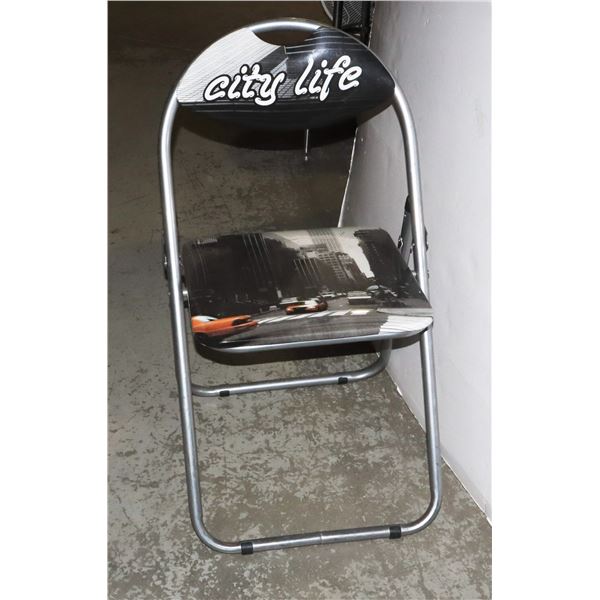 FOLDING CHAIR (NEW YORK CITY THEME)