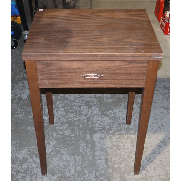 ESTATE SEWING MACHINE CABINET IN GOOD OVERALL