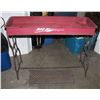 Image 2 : VINTAGE METAL "BIG RED WAGON" OUTDOOR PLANTER BOX