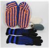 Image 1 : BAG OF HAND MADE SLIPPER AND GLOVES WITH
