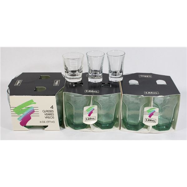 PARTIAL CASE OF LIBBEY GLASSES