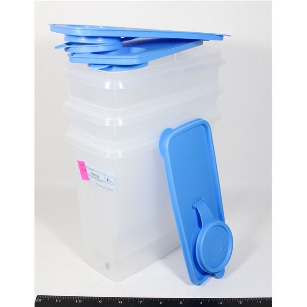 2 TUPPERWEAER CEREAL CONTAINERS WITH LIDS