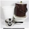 Image 1 : BOX OF KITCHEN ITEMS INCLUDING ICE BUCKET,