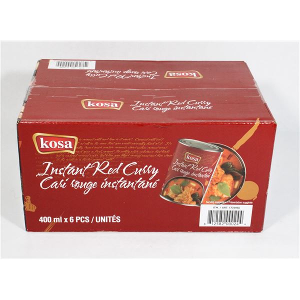 KOSA INSTANT RED CURRY 6 CANS