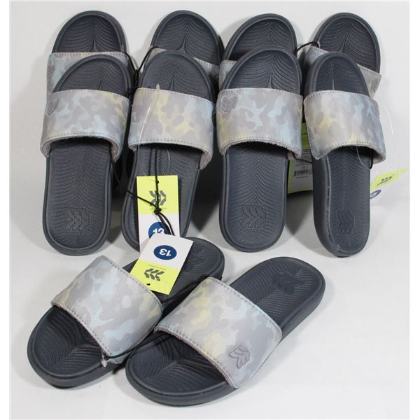 5 NEW PAIRS OF KIDS SIZE 13 SANDALS