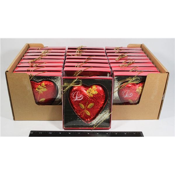 BOX OF CHOCOLATE HEARTS 24CT.