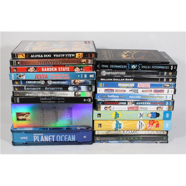 LOT OF APX 30 DVDS WITH TV SEASONS