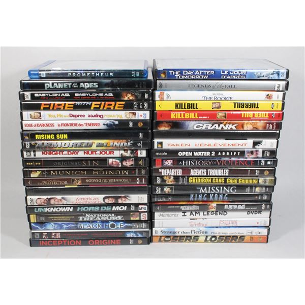 LOT OF APX 38 DVDS BLURAYS