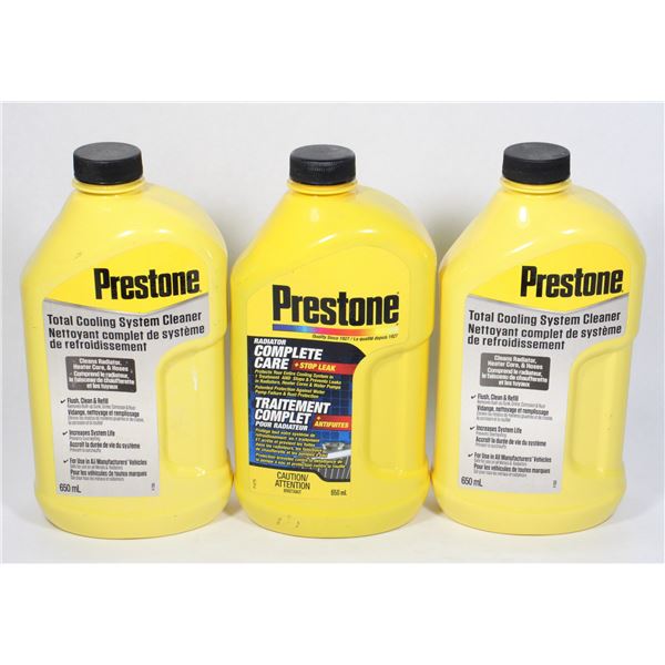 BOTTLE OF PRESTONE RADIATOR COMPLETE CARE