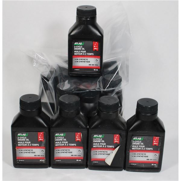 LOT OF ATLAS 2-CYCLE ENGINE OIL SEMI SYNTHETIC