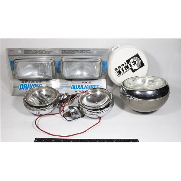 3 PAIR OF DRIVING LIGHTS