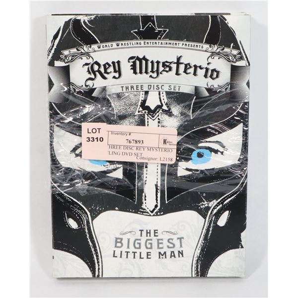 WWE THREE DISC REY MYSTERIO WRESTLING DVD SET.