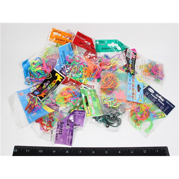 LARGE BAG OF GROOVY BANDS/FUN BANDS