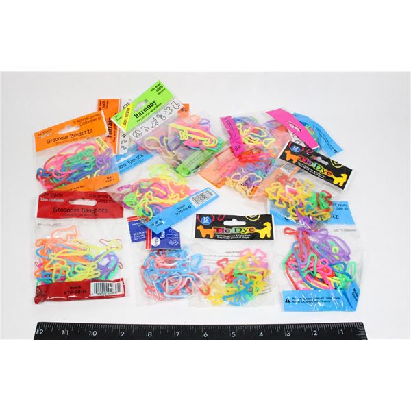 LARGE BAG OF GROOVY BANDS/FUN BANDS