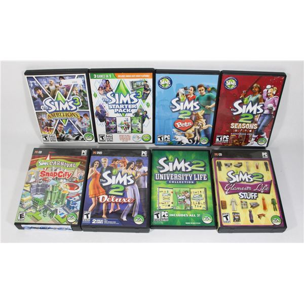 LOT OF PC SIMS GAMES