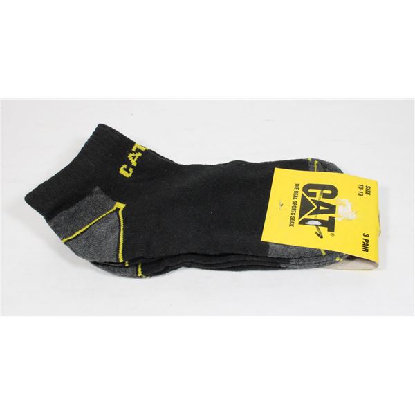 NEW MENS CAT 3 PAIR PACK LOW CUT SPORT SOCKS