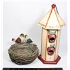 Image 1 : SMALL HANGING BIRDFEEDER AND MINI BIRD BATH