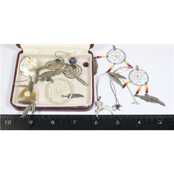 SMALL LOT OF MISC. JEWELRY INCL. INDIGENOUS