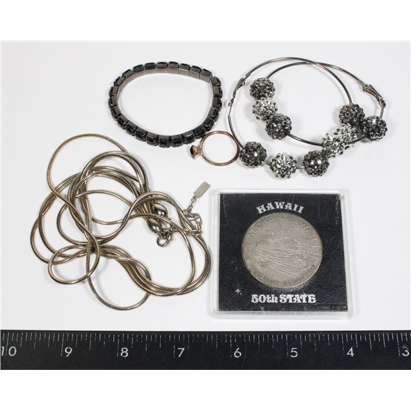 BUNDLE OF FASHION JEWELRY SOLD WITH HAWAII 50TH