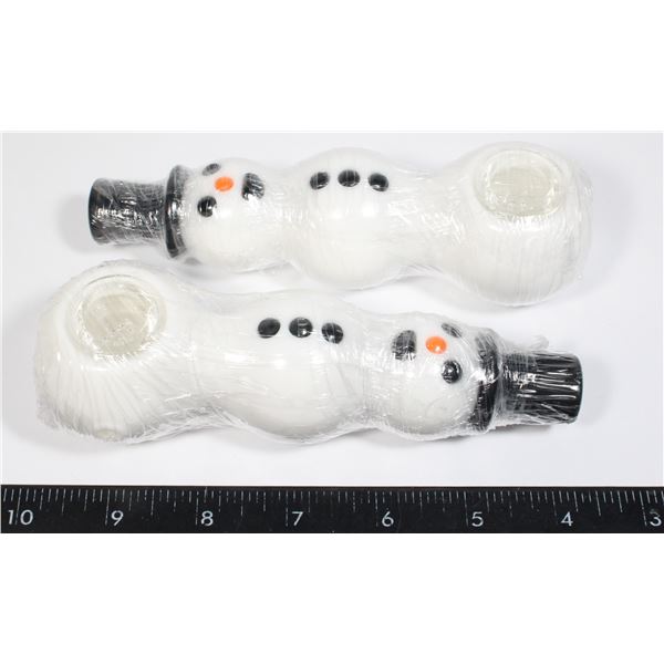 TWO NEW SNOWMAN THEME PIPES