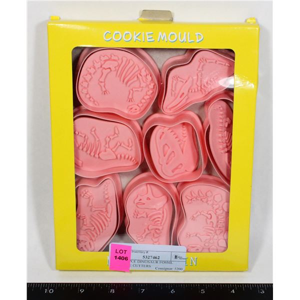 NEW 8PCE DINOSAUR FOSSIL COOKIE CUTTERS