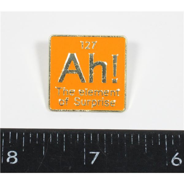 NEW ELEMENTAL FUNNY LAPEL PINS. 127 THE ELEMENT