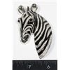 Image 1 : NEW LARGE RHINESTONE ZEBRA BROOCH