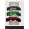 Image 1 : 3 NEW ACRYLIC FRENCH CLIPS GREY, GREEN, AND RED