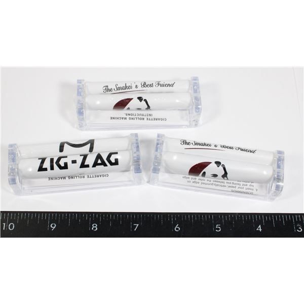 3 NEW ZIG ZAG MANUAL ROLLING MACHINES