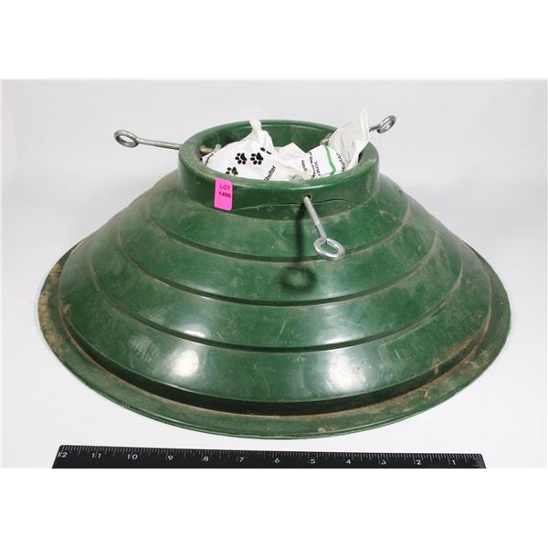 CHRISTMAS TREE STAND, SMALL CRACK AROUND ONE