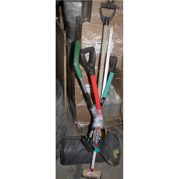 LOT OF USED OUTDOOR TOOLS